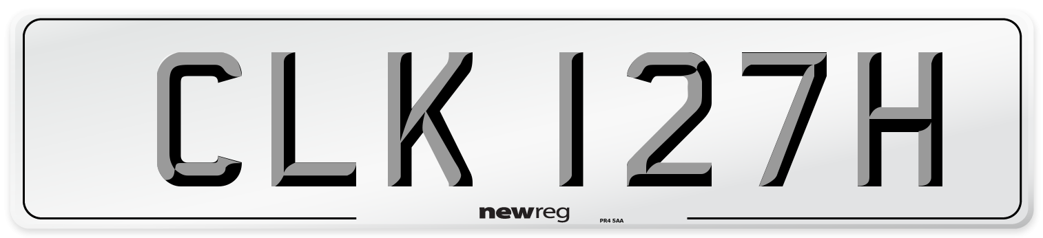 CLK 127H Number Plate from New Reg